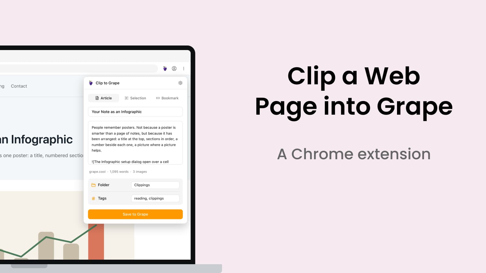 Clip a Web Page Into Grape
