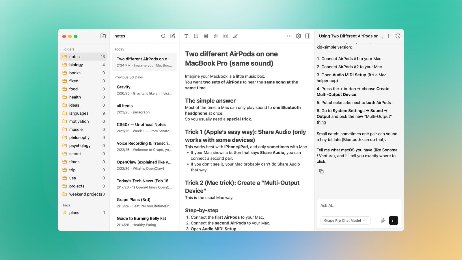 Grape Desktop is in Beta