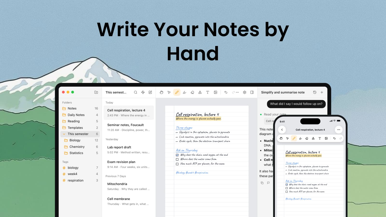 Write Your Notes by Hand