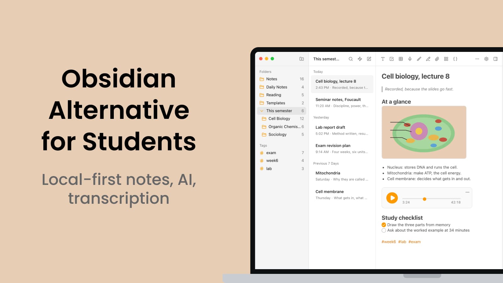 Obsidian Alternative for Students